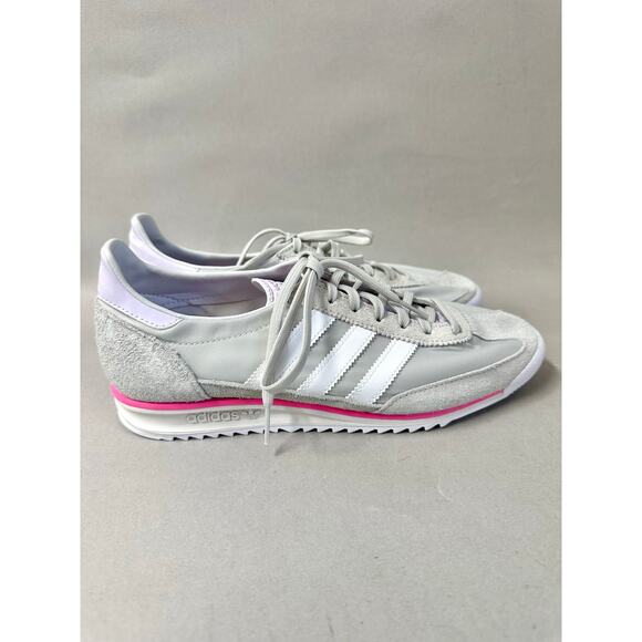 Adidas Originals SL 72 retro style sneaker gray/pink/purple Womens Size 8.5 UK 7 - Picture 8 of 16